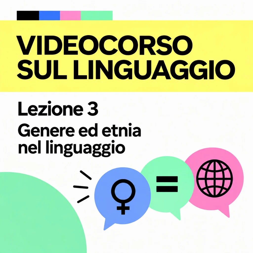 GENERE ED ETNIA NEL LINGUAGGIO